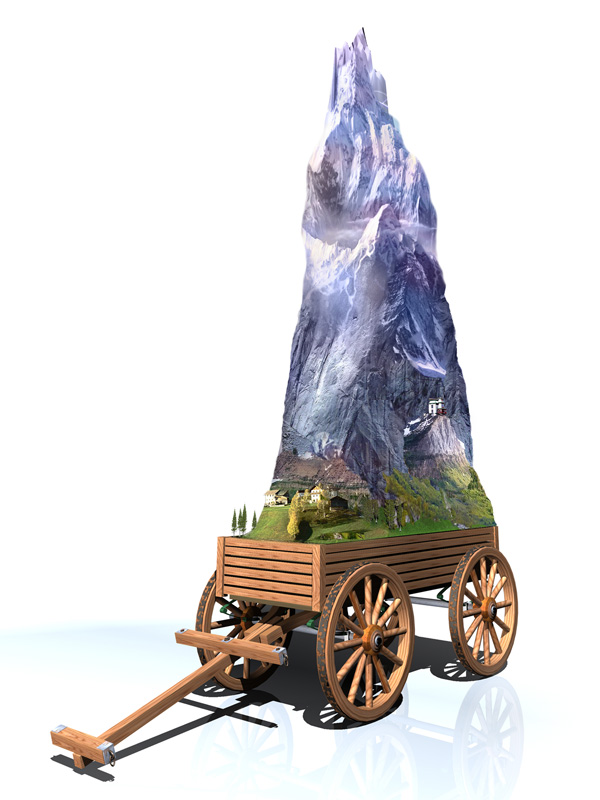 digital illustration of mountain